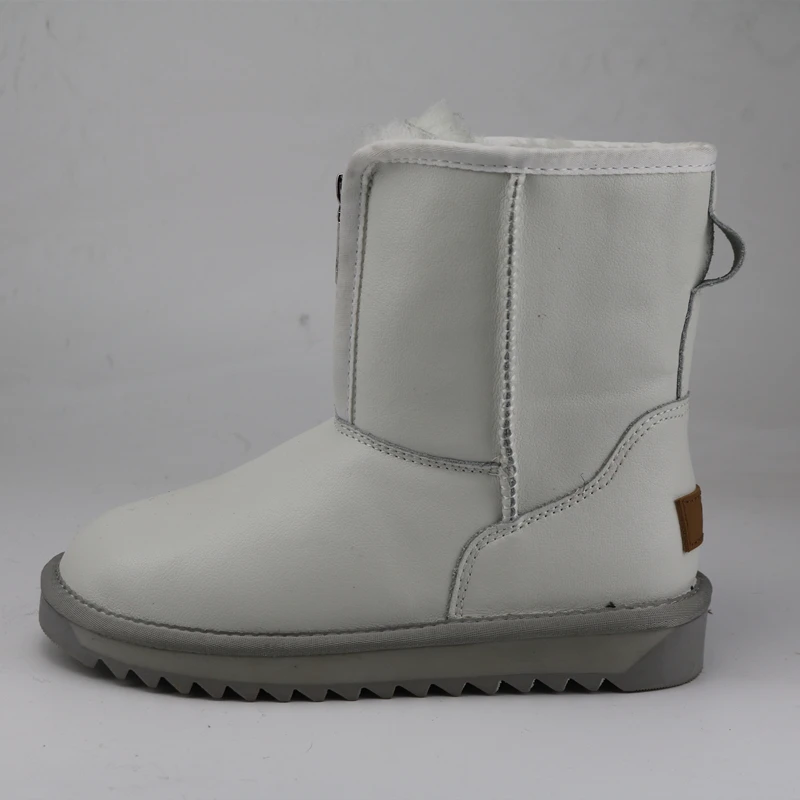 water-resistant women boots with front zippers
