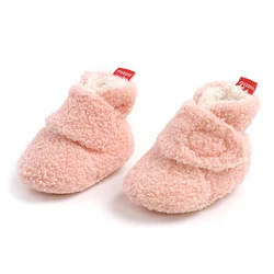 2021 корейские зимние милые теплые детские ботинки для дома, теплая Нескользящая Уличная обувь, непромокаемые ботинки с мягкой подошвой