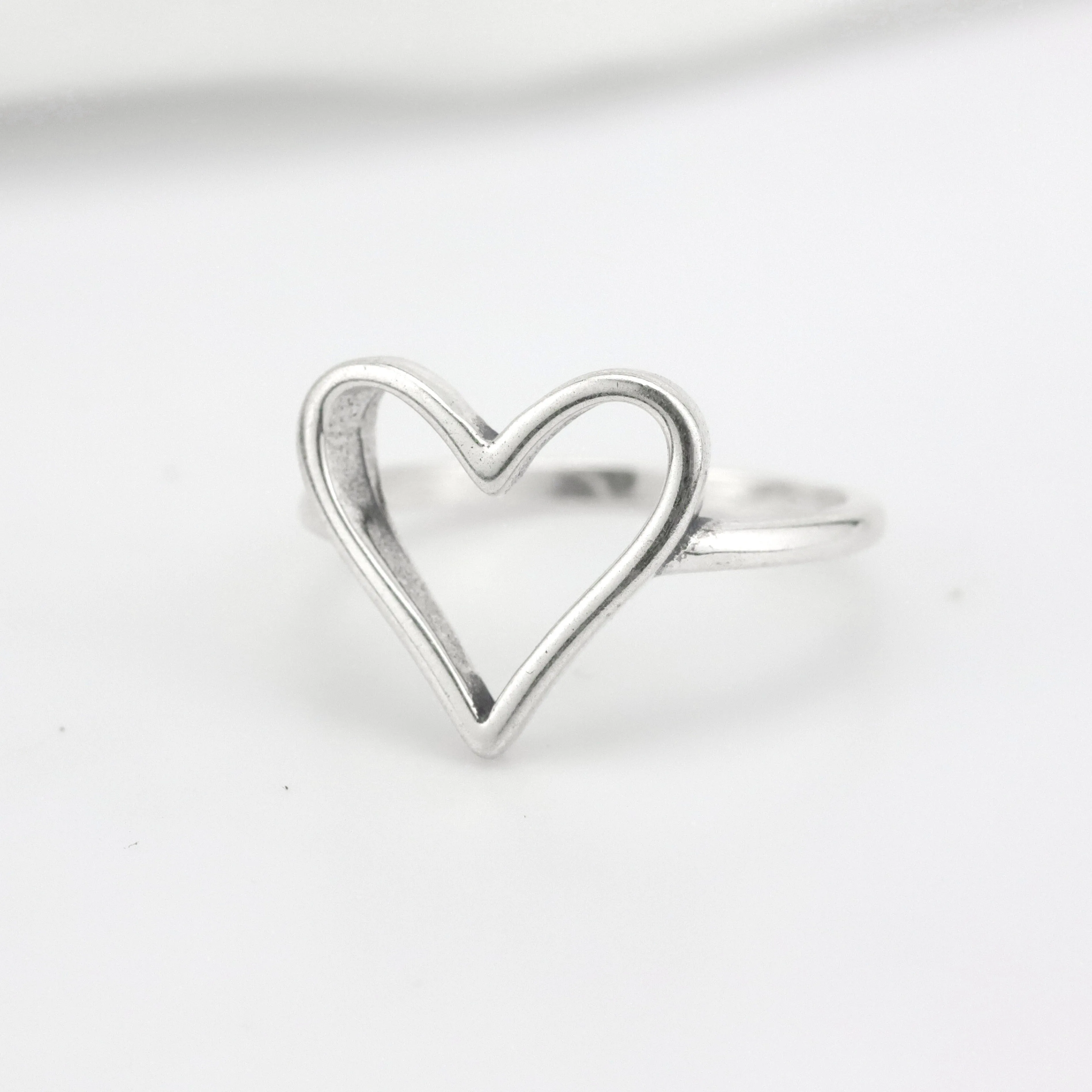 james avery ring Hot Trendy Woman Gift Solid 925 Sterling Silver Plain Heart Infinity Rings Elegant Silver james avery jewelry