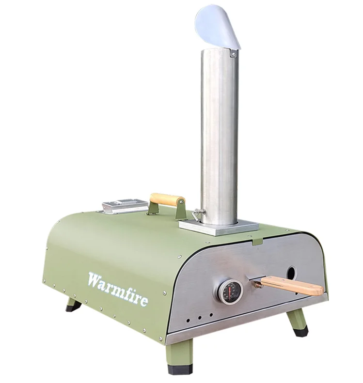 High quality 16 inch both Wood pellet and gas pizza oven Outdoor garden kitchen Pizza bake oven