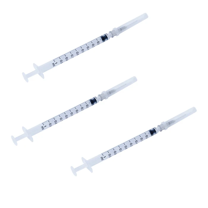 Disposable Plastic Sterile 1 ml 27 Gauge Syringe