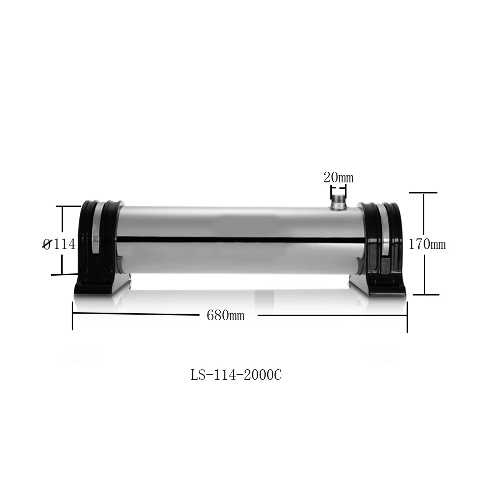 2000L Stainless Steel Household Whole House Water Purifier Ultrafiltration Technology with Plastic Support