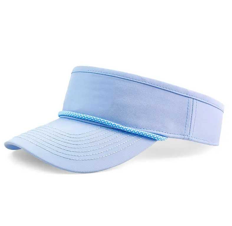 HV08 Custom Embroidery Logo Outdoor Tennis Sport Rope Visor Hat Sun Protection Visor Golf Hats Caps for Women