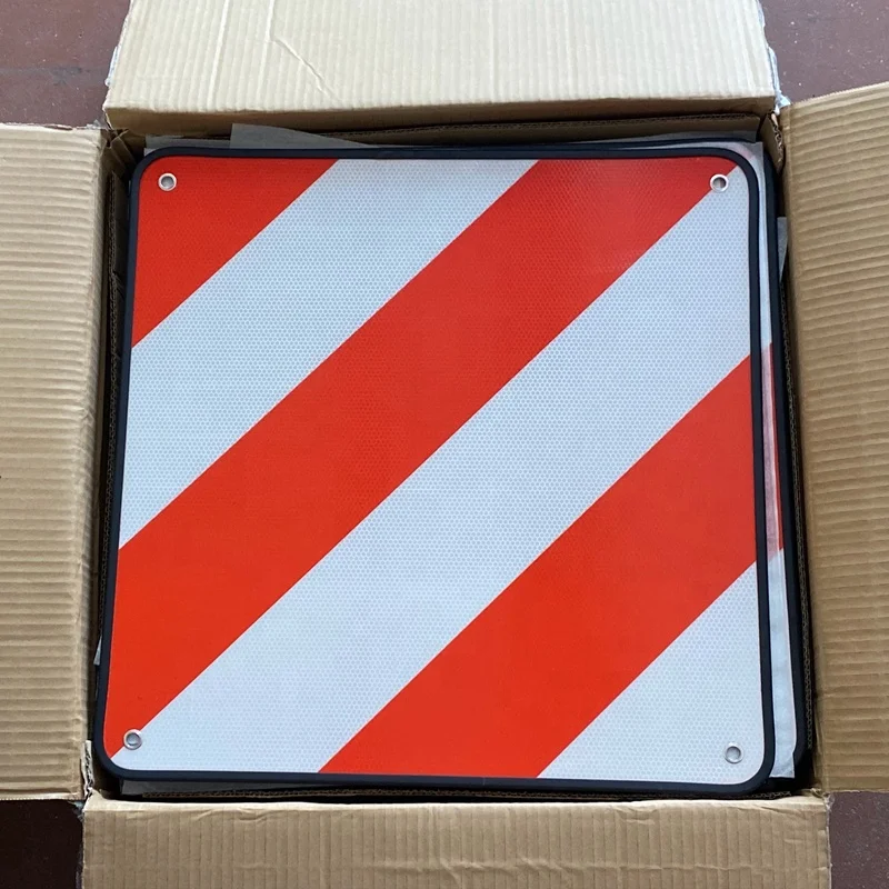 SMV Rear Marking Plate Diamond Grade Reflective Aluminum sheet Triangle Sign Reflective Slow Moving Vehicle Sign