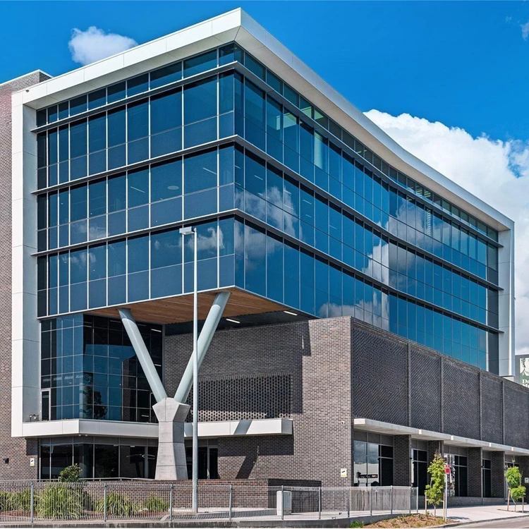 Modern High Rise Architectural Building Facade Cladding Detail Dwg Aluminium Glass Curtain Wall System