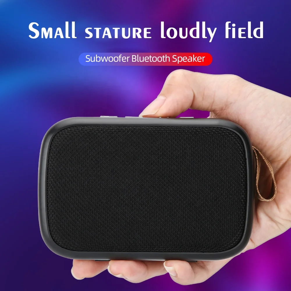 Retro Mini Gift Subwoofers Fabric Portable Audio Wireless Speaker Support FM TF USB Flash Drive Portable Outdoor Stereo Speaker