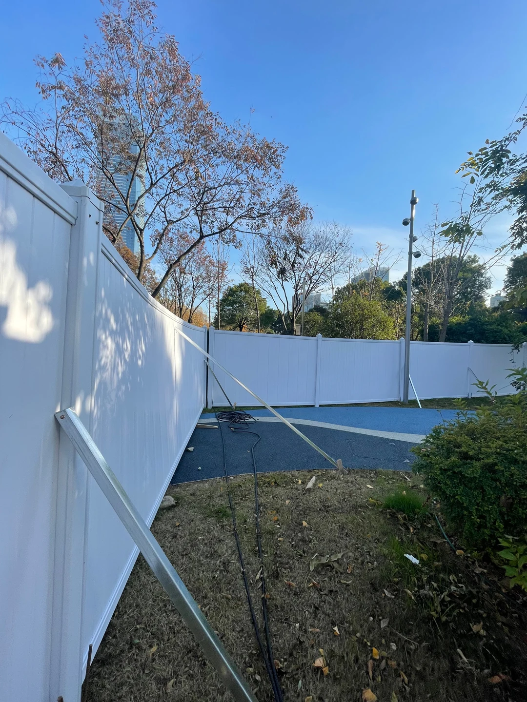 Fence Screening Curtain Fence Panels Split Bamboo Welded Wire Mesh 6 Gauge PVC Plastic Heat Treated Pressure Treated Wood Type