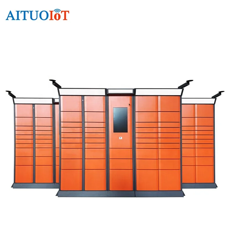 Parcel Locker Mobile Phone App & LCD Screen Control Smart Parcel Locker