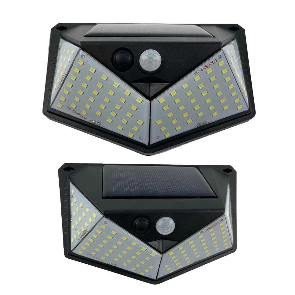 Rhyme Заводская оптовая цена 40 шт SMD LED настенный светильник для передней двери задний двор гараж 5 Вт Солнечный наружный настенный светильник Led