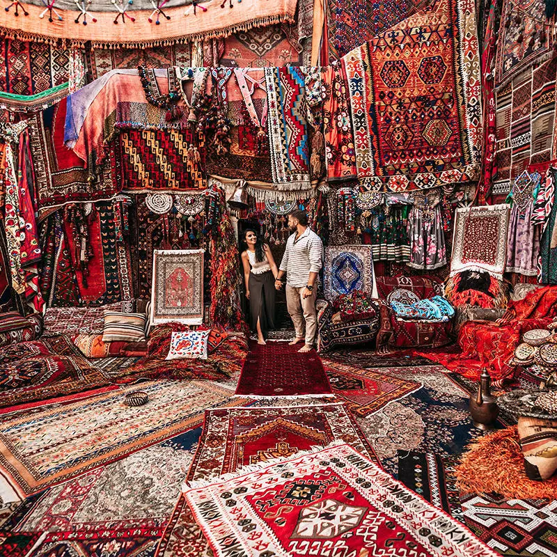 Factory Sale Moroccan Living room Carpet Large Size Non-slip Hallway Mat Persian Bohemian Style Center Area Rugs For Floor