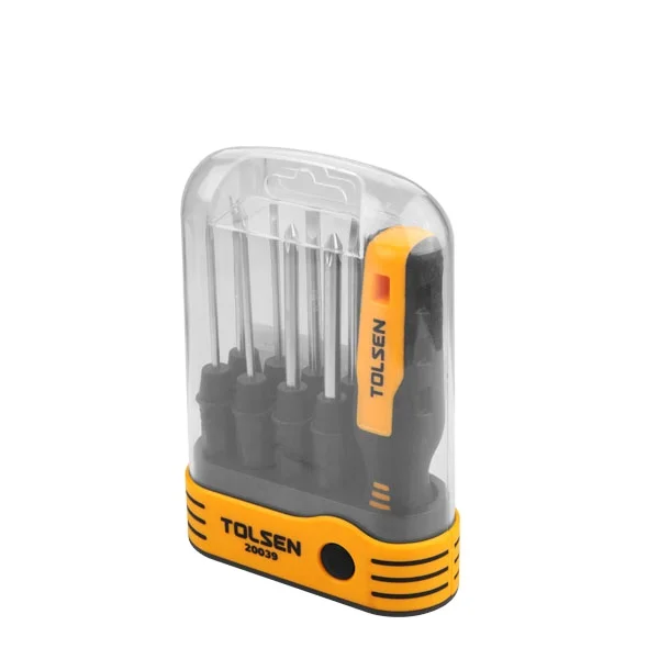 TOLSEN 20039 9pcs Multi Phillips Precision Interchangeable Screwdriver Bit Set