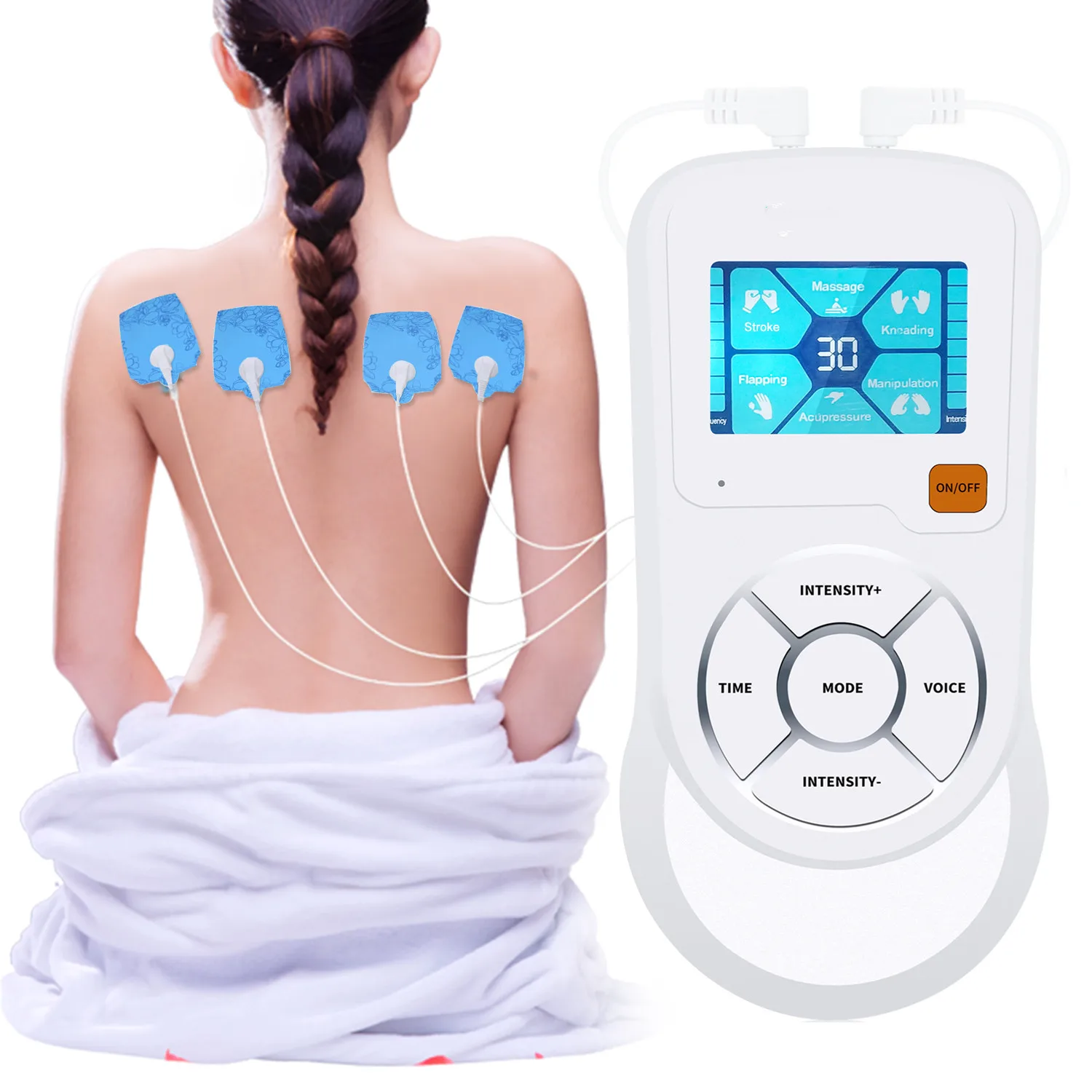 Smart Tens Unit Medical Electronic Pulse Massager Portable Tens Machine Full Body Massage Wireless Tens Machine Physiotherapy