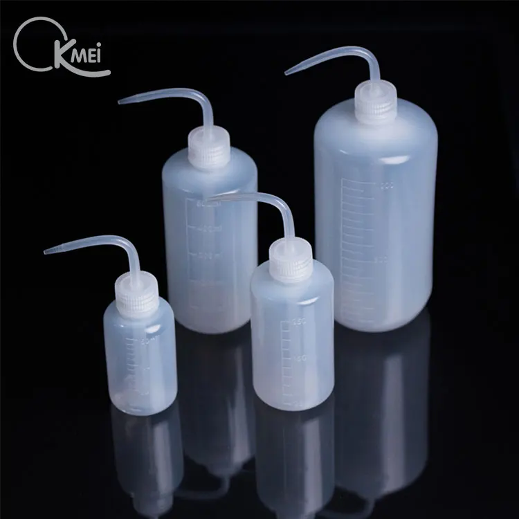 Customized multi capacity extruded elbow wash bottle