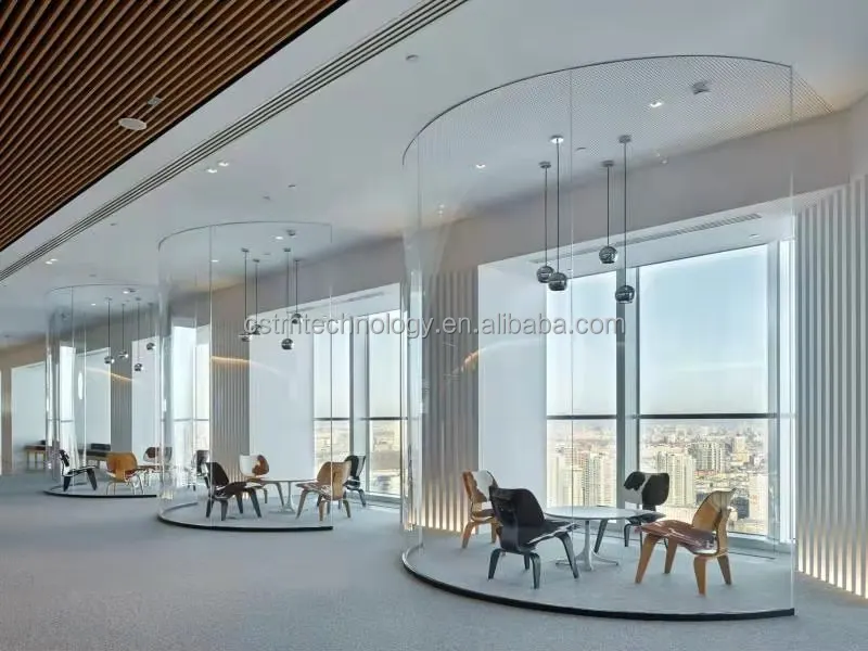 Прозрачное умное окно, Магическая стеклянная пленка, затемняющее умное стекло, pdlc пленка, офисное конфиденциальное переключаемое умное стекло