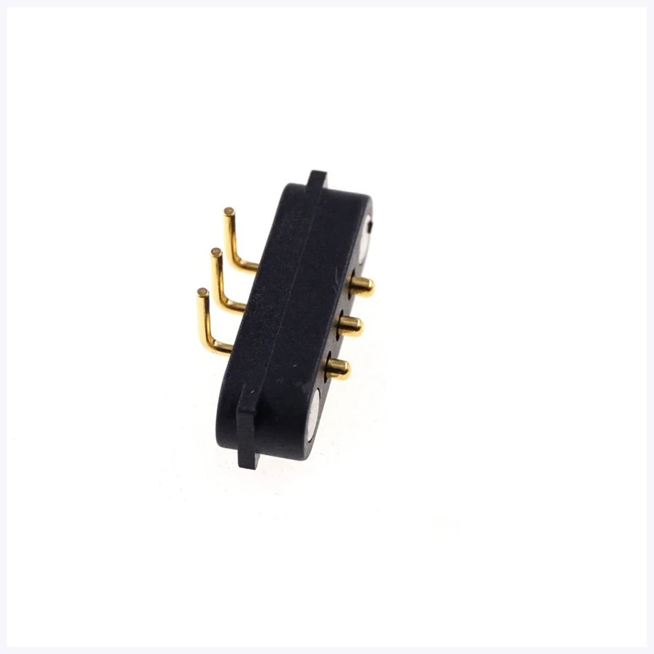 2.54mm Pitch High Amp 2A Pogo Pin Connector 3 Pogo Pin Mating USB Cable Magnetic Connector For Intelligent Devices