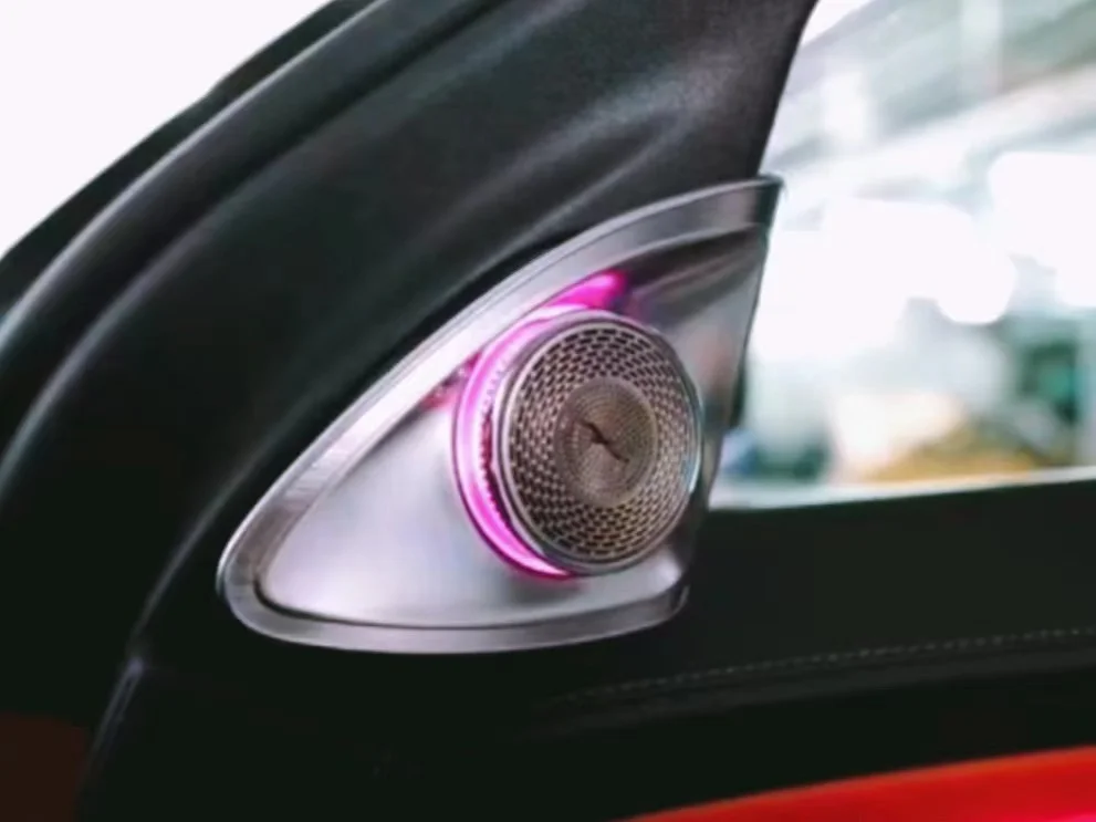 Car Auto LED Atmosphere Light Ambient Light 3D Rotating Tweeter Subwoofers For Mercedes Benz S Class W223