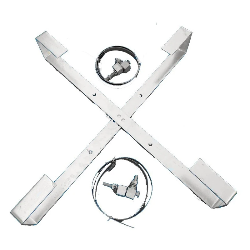 Overhead ADSS Cable and Fiber Optic Drop Cable Single Management Storage Bracket for FO Aerial Installation