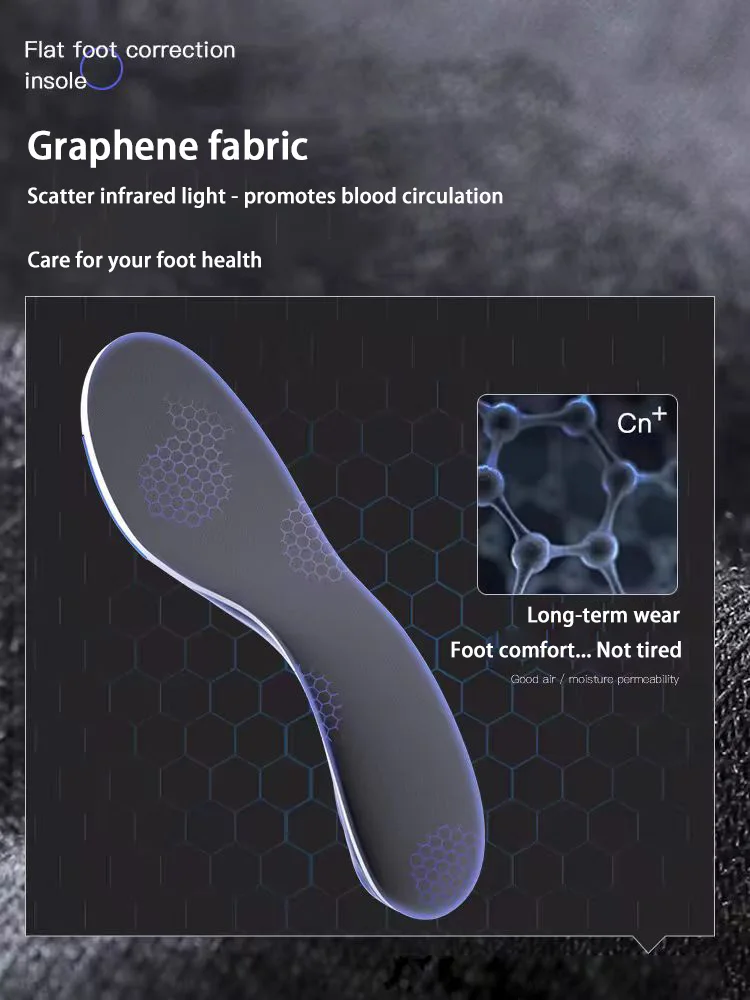 Graphene orthotic insole flat foot arch support transverse arch collapse flat foot pes valgus strephexopodia orthotic tool