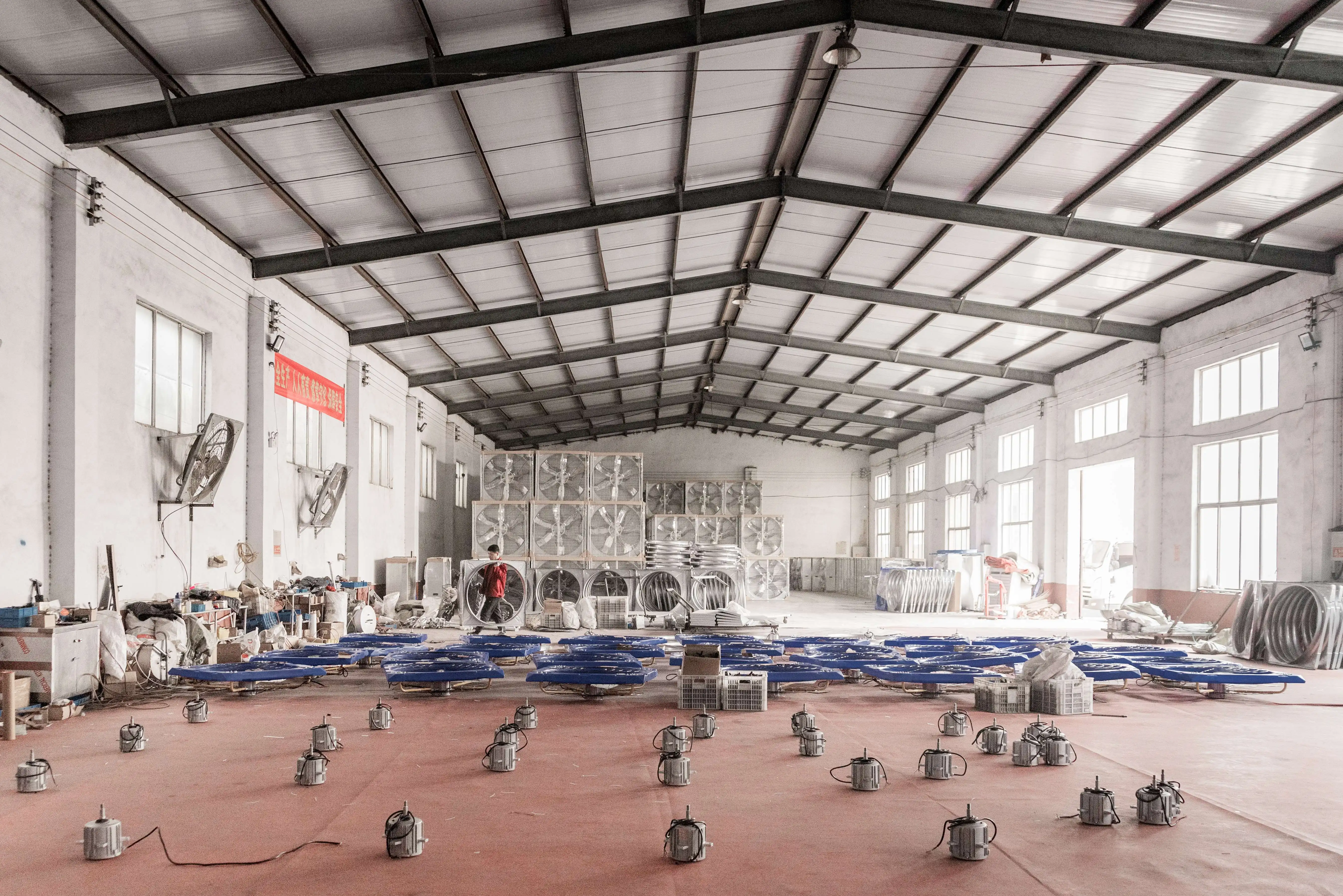 Dairy Farm Cooling Fan with Stainless Steel blades for calf and cattle in ranch