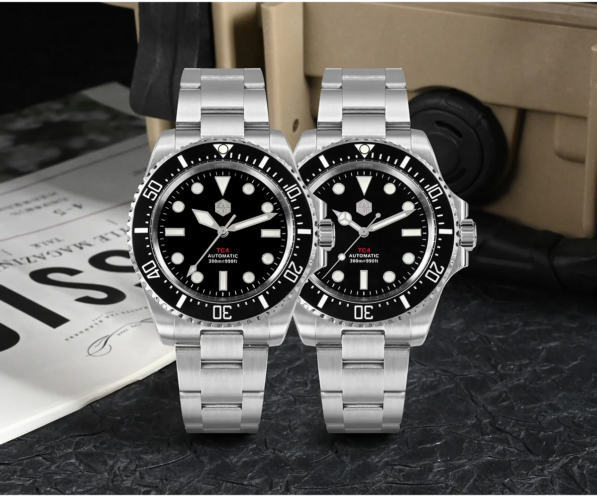 Luxury titanium alloy waterproof high quality automatic watch for men Mechanical Watch for men Sapphire Glass watch
