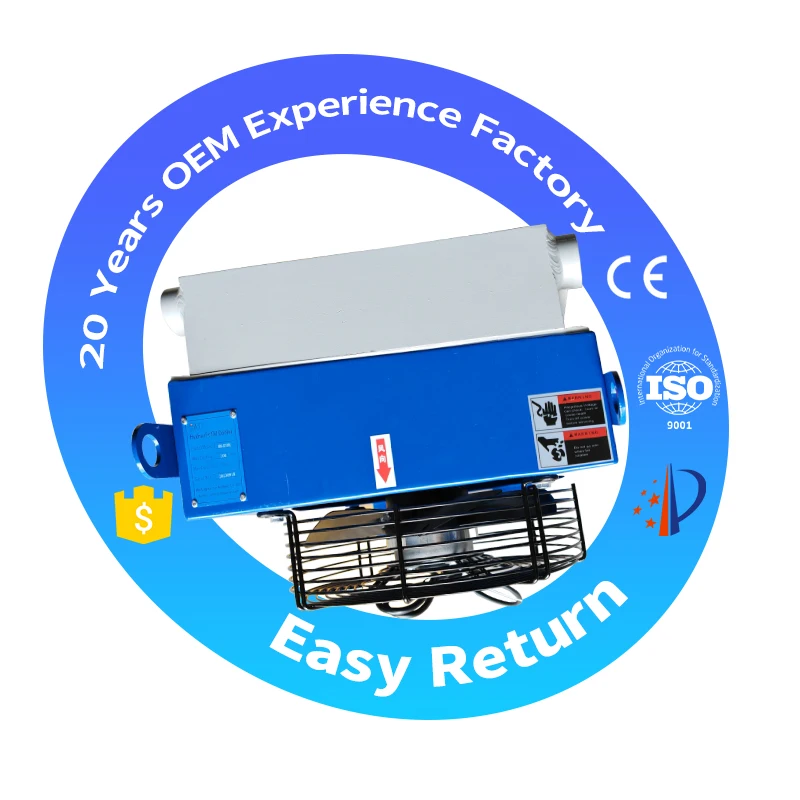 Professional Mechanical Accessories hydraulic Oil Cooler With Fan Heat Exchanger Aluminum build