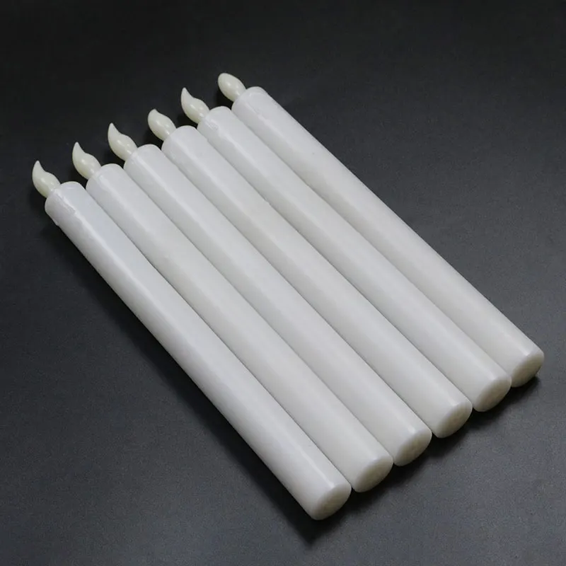 New Style Good Quality Tear Drop Wax Yellow Light Flickering Led Candles Battery Use Electric Flameless For