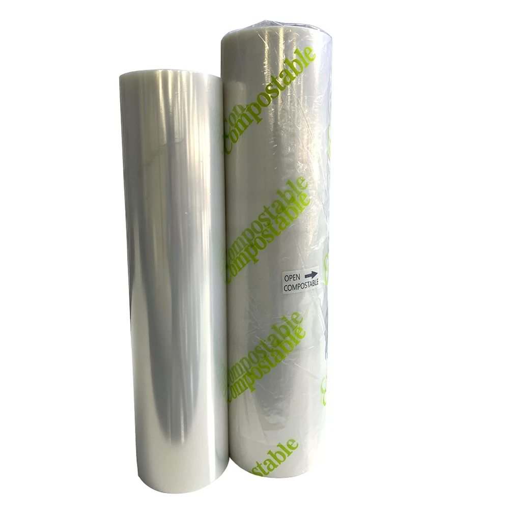 Compostable Transparent Stretch Film PLA/PBAT Pallet Wrapping Film
