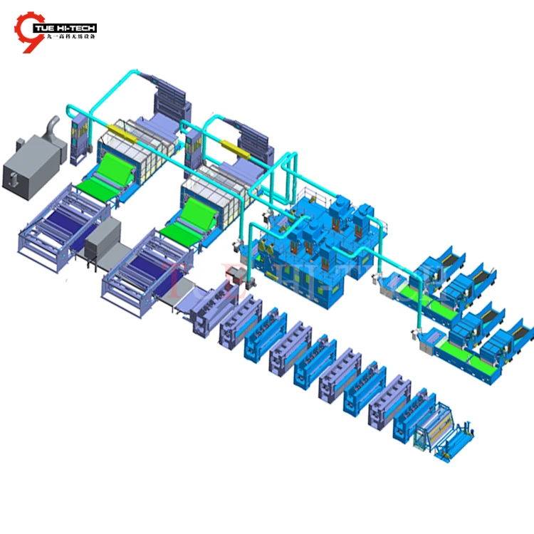 Non Woven Filter Fabric  Making Machine Production Line with High Speed Needle Punching Machine