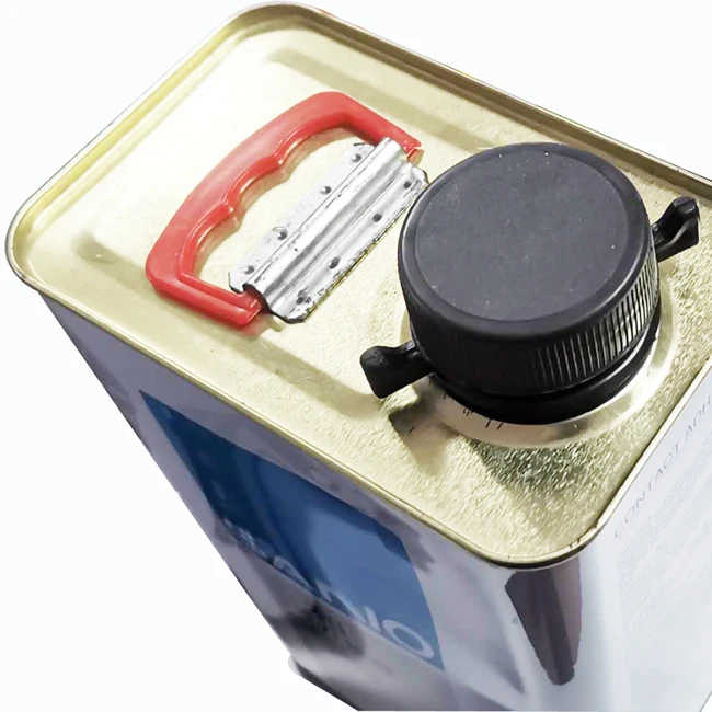 Черная пластиковая крышка 42 мм с круглыми баночками на 1 л и 2 для самораспыления клеевой смолы клея звукоизоляции