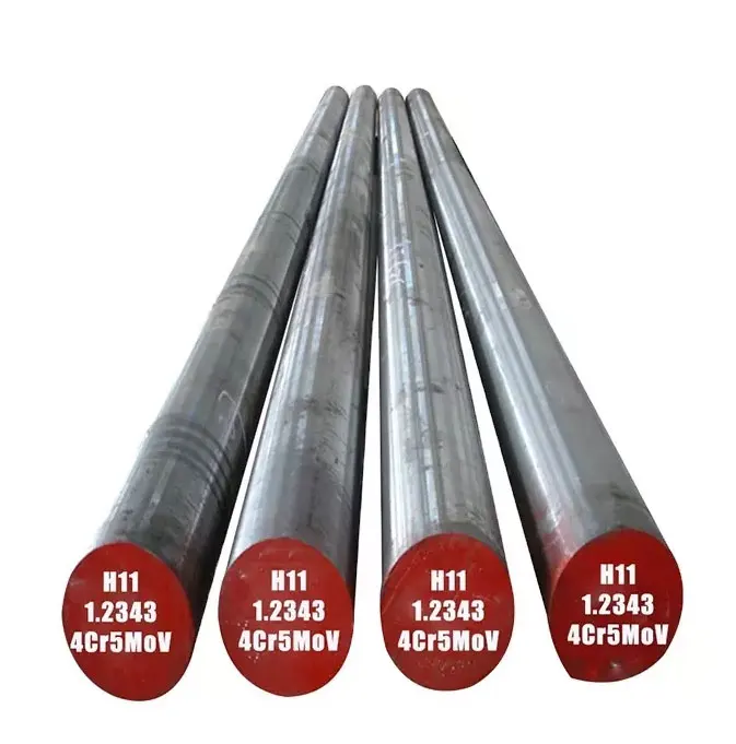 High Hardness Ware Resistance AISI H11 1.2343 SKD6 4Cr5MoV Hot Forged Steel Carbon Steel Round Bar