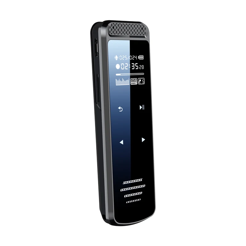 Q55 JNN password to boot set time to record touch key  display  TF card slot Digital Dictaphone with Speaker
