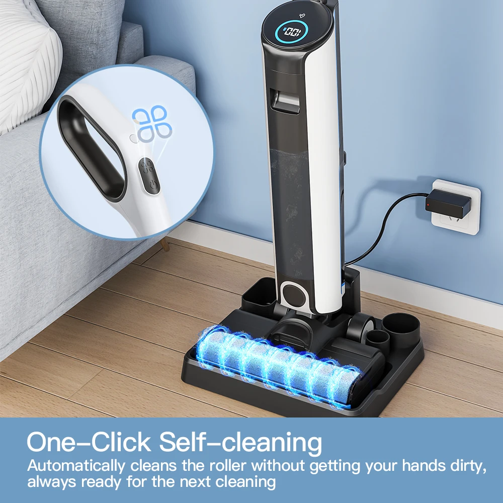 ISWEEP BSK01 Handheld Powerful Wireless Vacuum Car Cleaner Wet And Dry Dirty Fabric Carpet Sofa Cleaning Machine