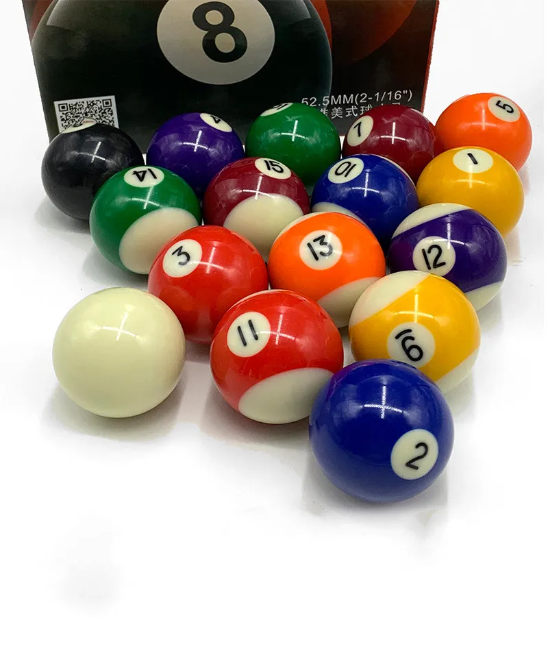 Guanque  snooker pool billiard ball set 52.5mm billiards 8 ball with cheap price Pool Billiard Ball Set