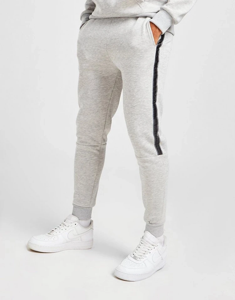 OEM high quality organic cotton tracksuits training wear set custom stripe tech fleece tracksuit for man