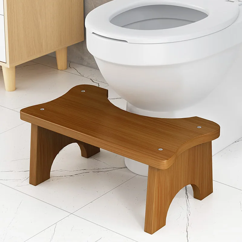 Traditional Manufacture Potty Chair Seat Bamboo Solid Wood Non Slip Mat Fold Step Foot Artifact Child Sitting Toilet