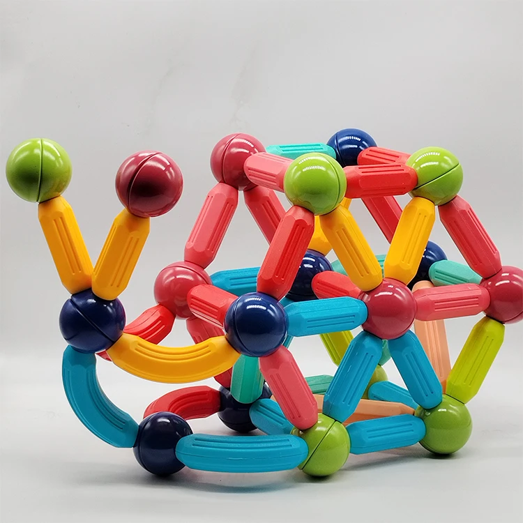 Magnetic blocks boys girls toys, Magnetic sticks buIlding  preschool learning sensory toys gifts set