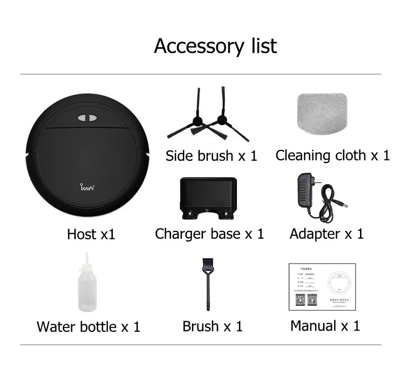 OB16 Robot Vacuum Cleaner for Floor Cleaning Sweeping and Mopping Premium Inhaler Vacuum Cleaner