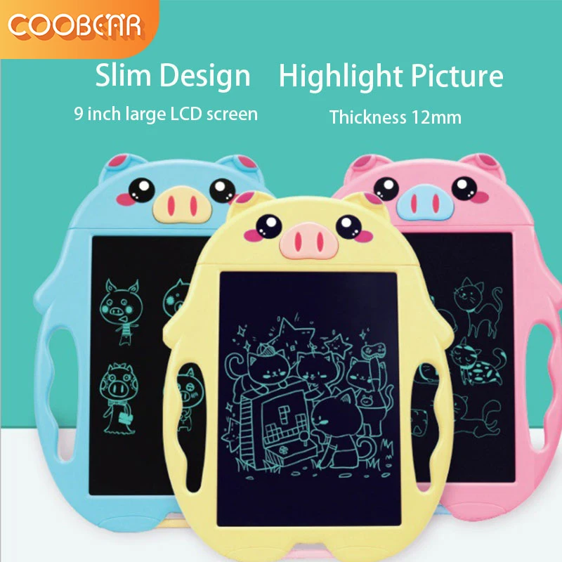 LCD Screen Smart Writing Board Kids Drawing Tablet Graffiti Painting Pad Erasable Electronic Handwriting Toy Gifts