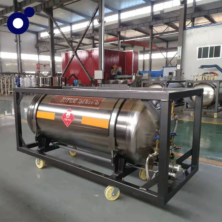 
500L Cryogenic LNG Liquefied Natural gas Dewar storage container tank for vehicle and car 