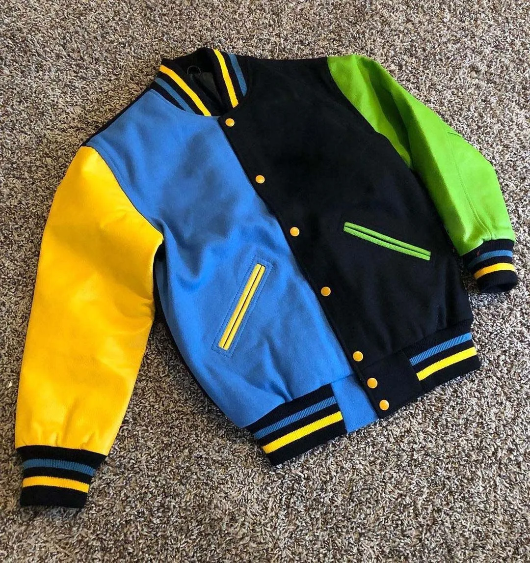 Oem Custom Logo Varsity Letterman Jackets Embroidery Shoulder Baseball College Plain Varsity Jacket