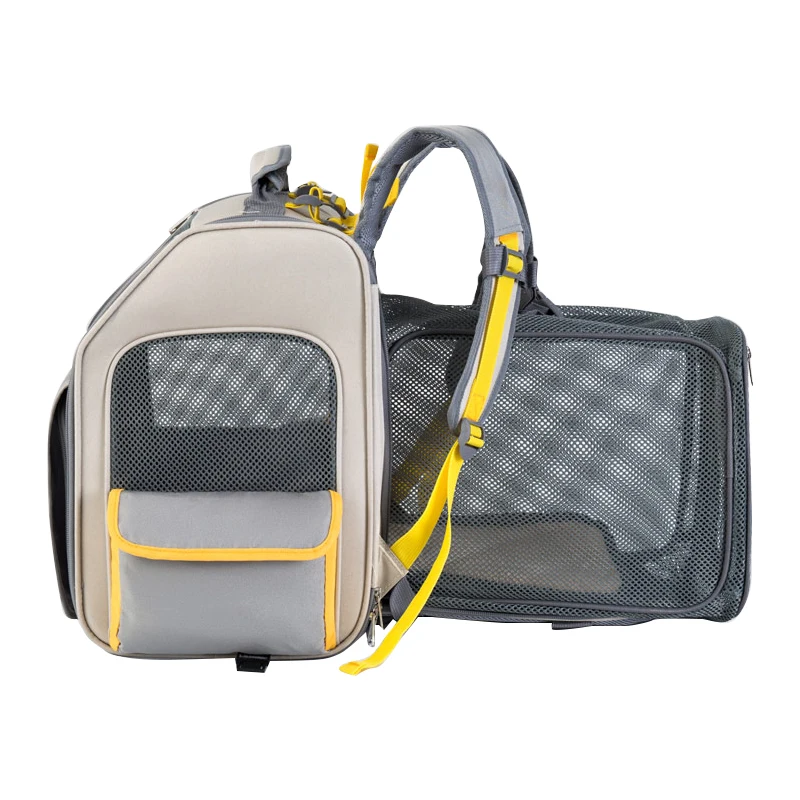 High Density Oxford Buga EVA Portable Pet Backpack with Zipper Closure Sustainable Small Size Pet Carrier for Cats