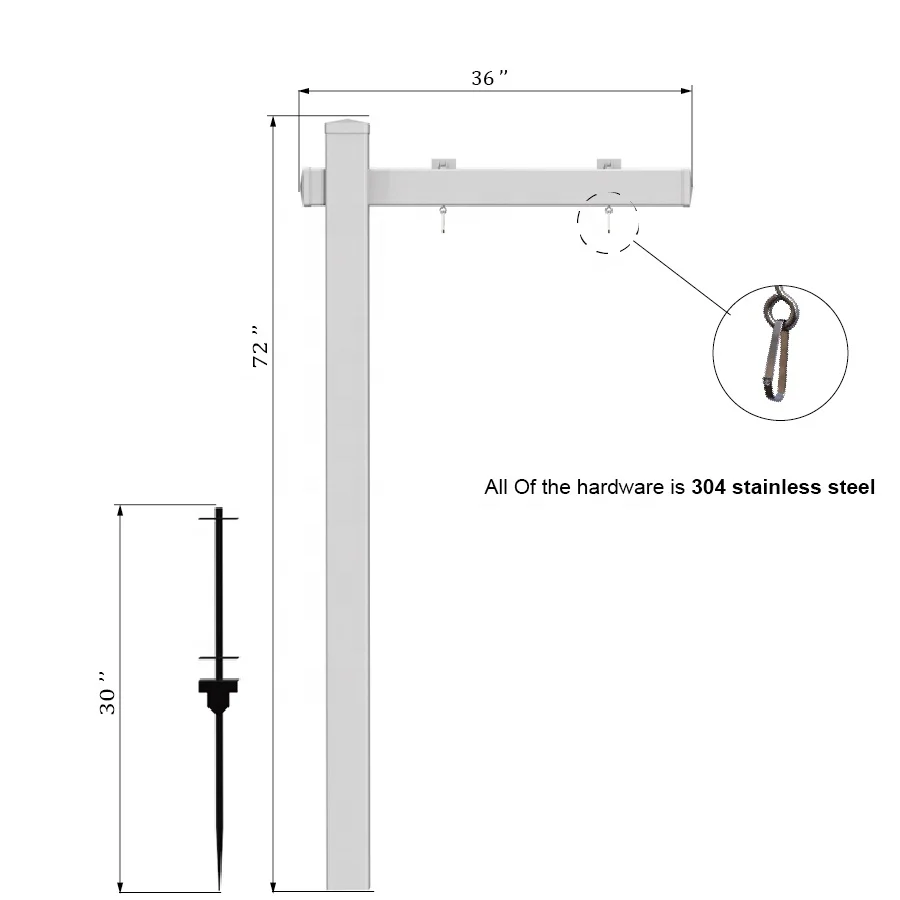 Белый виниловый знак Fentech 6ft x 3ft из ПВХ для
