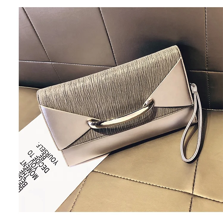 
stylish pu leather women clutches wristlet clutch evening bags large envelope handbag cool crossbody purse wallet 