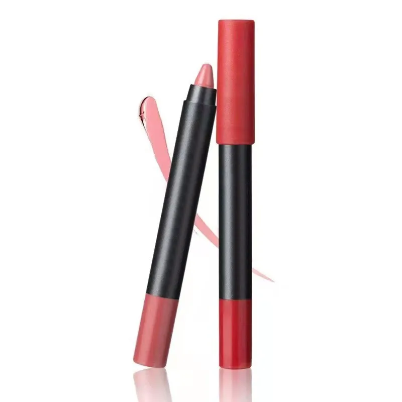 Private Your Logo Long Lasting and Non-smudge Retractable Automatic Twist up Water Resistant Lip Liner Lip Pencil Lipstick 50