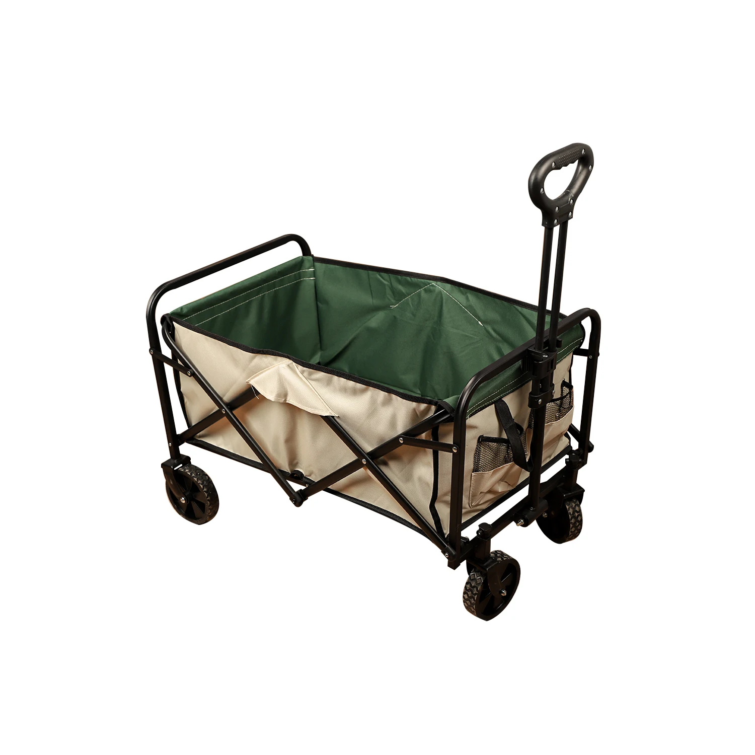 Folding Camping Cart Durable Stainless Steel 380L Large Capacity Portable Camping Cart Wagon Great for Outdoor