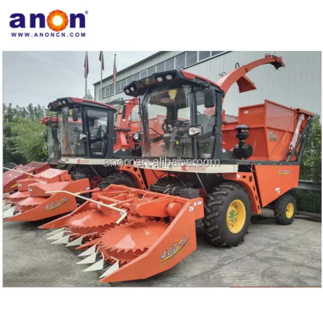 ANON High Efficiency Multi-function forage harvester machine maize napier grass silage corn combine harvester