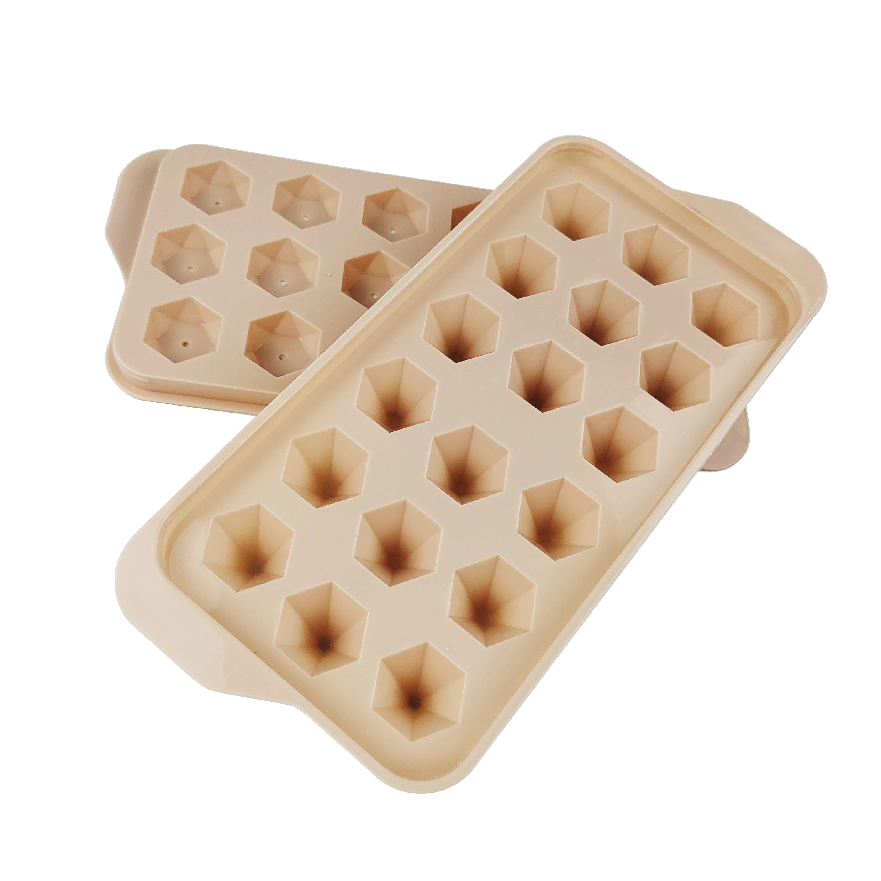 Hot selling food grade silicone ice tray Whiskey ice making round big ice cubes 18 grids mold