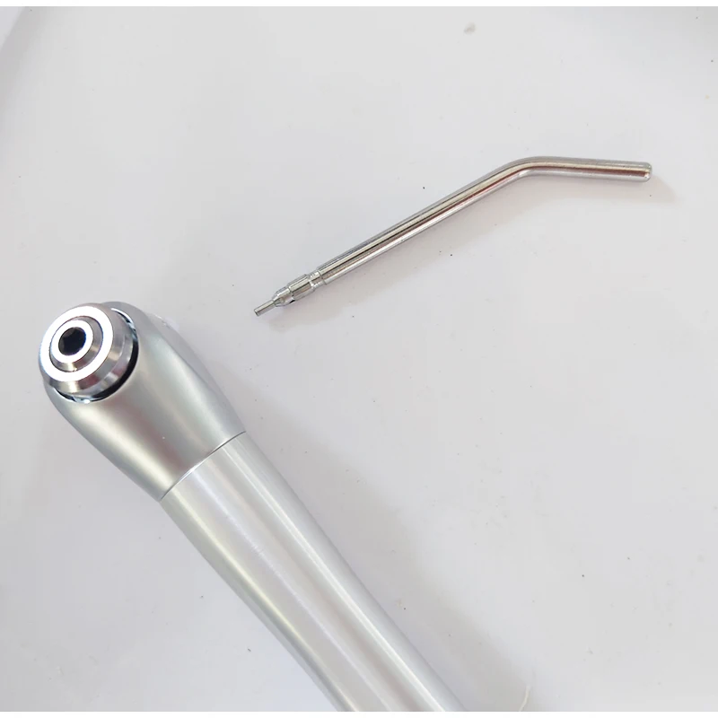 Стоматологический воздушно-Водный шприц с серой прямой трубкой автоклавируемый. С наконечником шприца