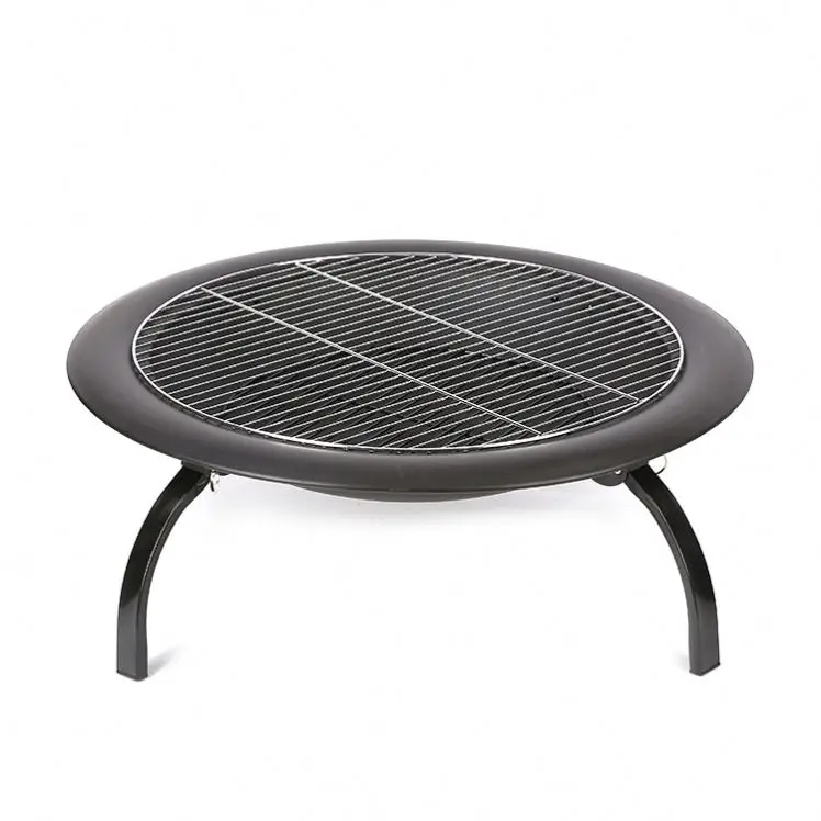 Outdoor folding small cast iron 26 inch Charcoal BBQ Fire pit bowl for barbecue