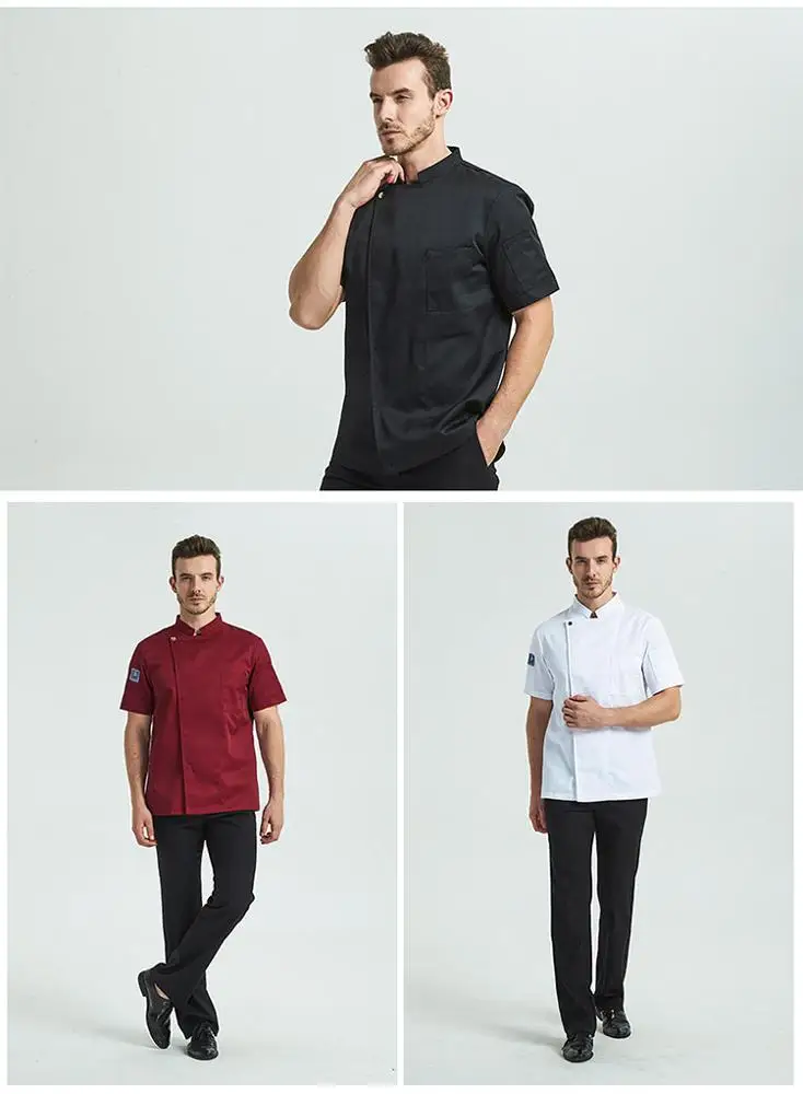 
Short sleeve chef -uniform hotel restaurant chef kitchen set uniform 